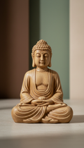 Resin Buddha in Meditation Pose