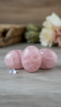 Rose Quartz Palm Stone Set